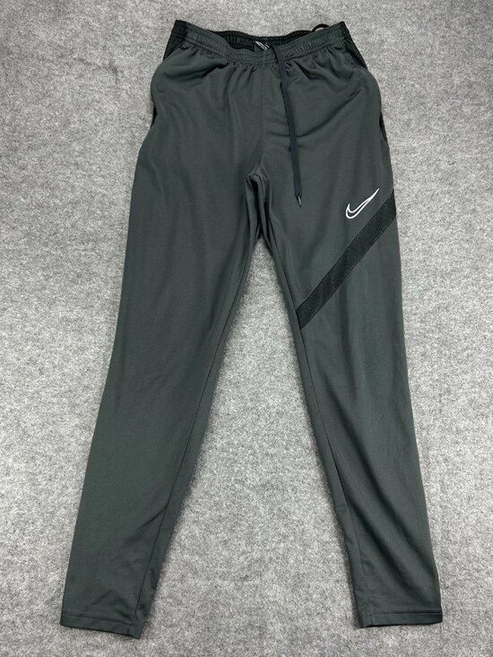 Nike Other - Nike Academy Pro Pants Mens M Gray Dri-Fit Ankle Zip Drawstring Logo Tapered Leg